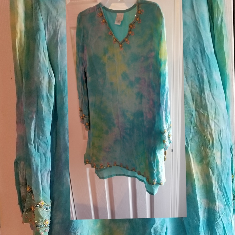 Roaman's women's top multicolor jeweled size 18W